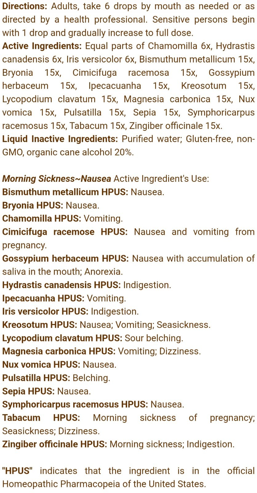Newton Homeopathics Morning Sickness- Nausea 1 FL OZ (30 ML) Free Shipping
