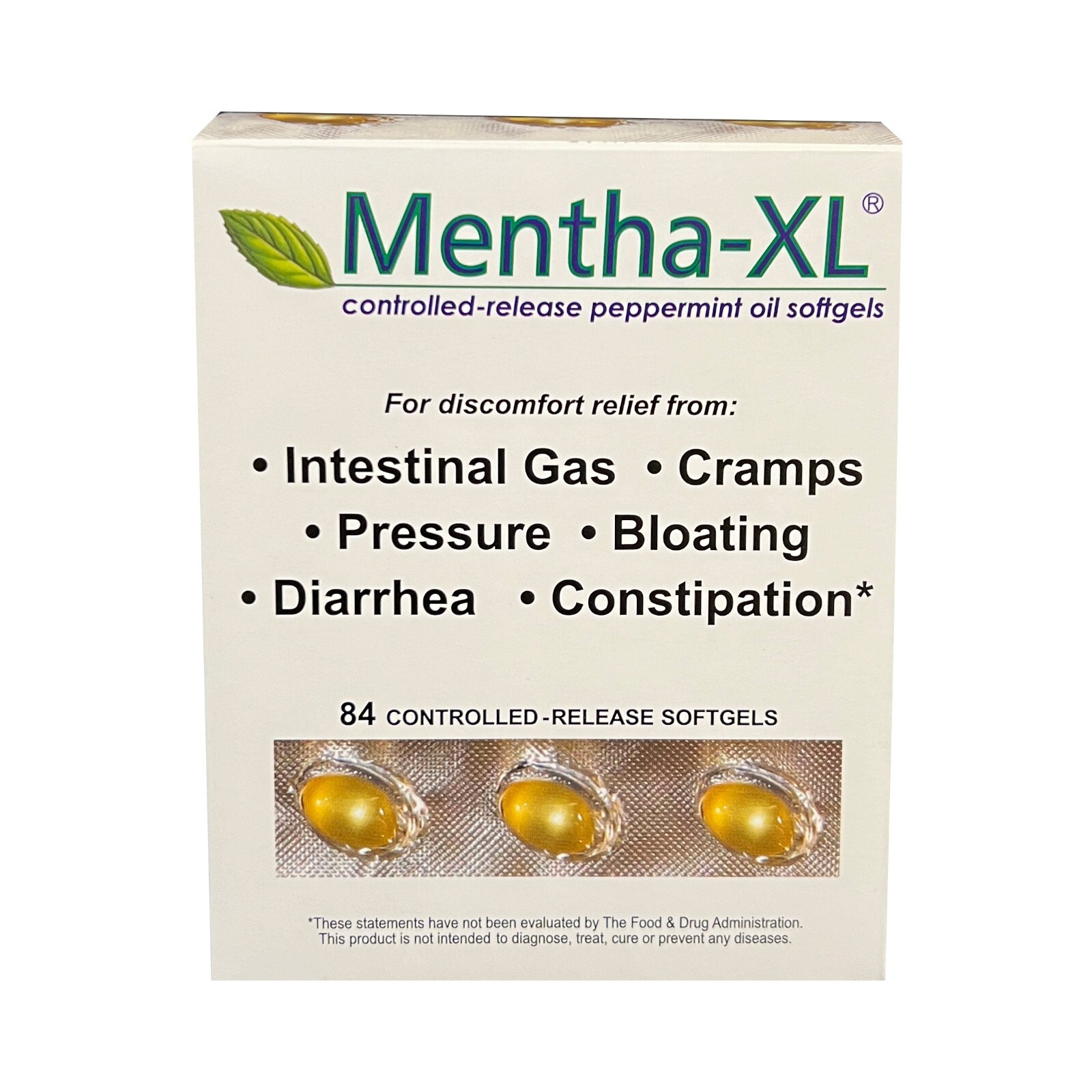 Mentha-XL 84cnt Softgels for IBS – – #1 Gastroenterologist Recommended Brand …