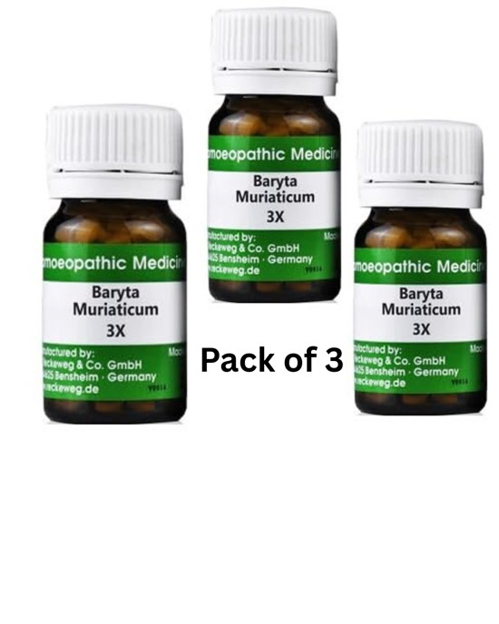 3 Packs Dr. Reckeweg Baryta Mur 3x Tablet 20g FREE SHIPPING