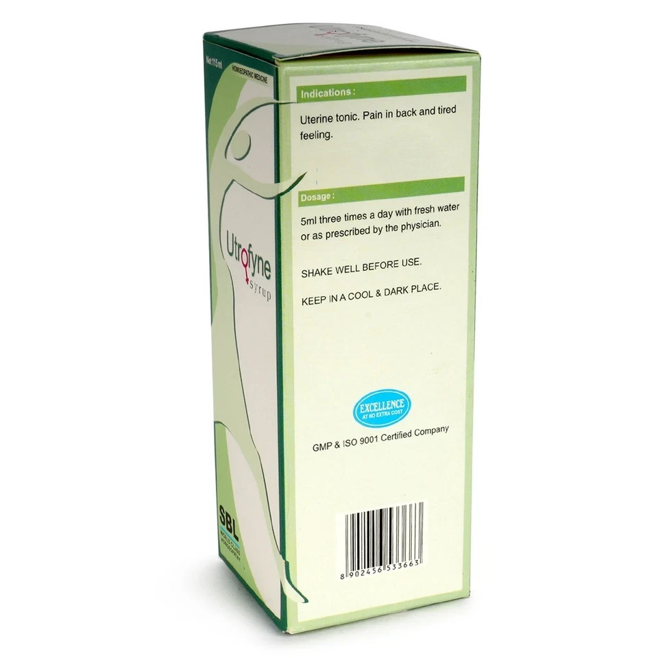 SBL Utrofyne Syrup 115ml x 3 | Female Wellness, Uterine Support | Free Ship USA