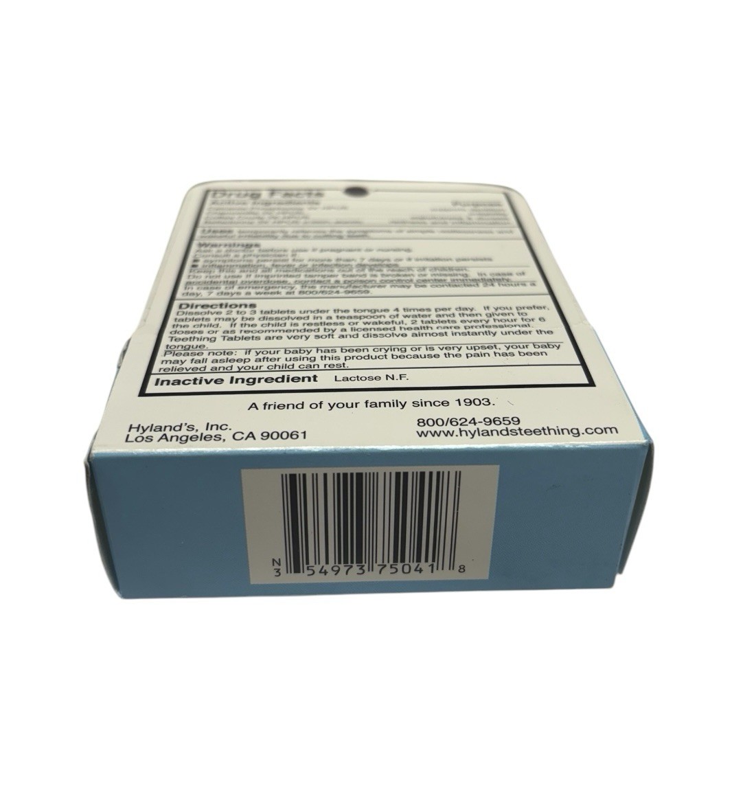 Hyland’s Baby Teething Tablets Quick Dissolve Homeopathic Natural 125 Tabs