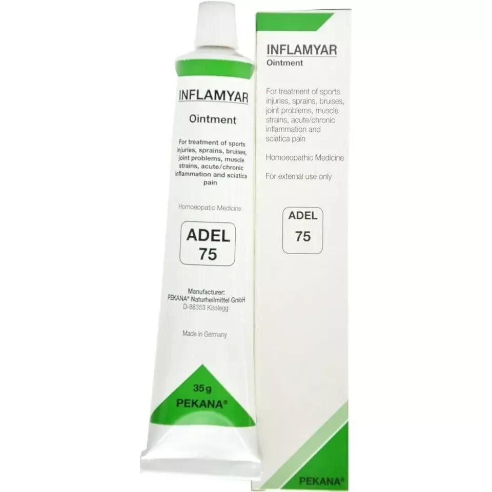 🌿 Pack of 3 ADEL 75 Inflamyar Ointment (35gm each) – Homeopathic Pain Relief 🌿