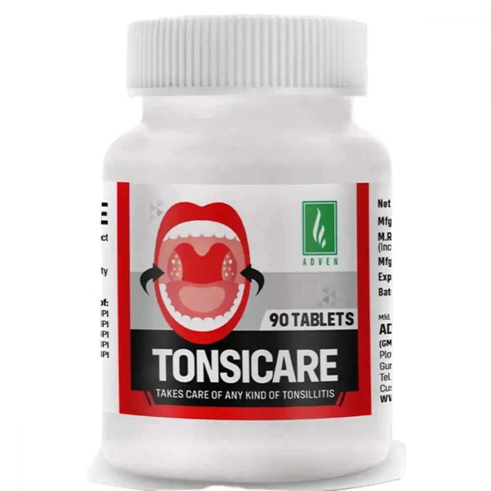 Adven Tonsicare 90 Tablets Original Homeopathic Product Free Shipping