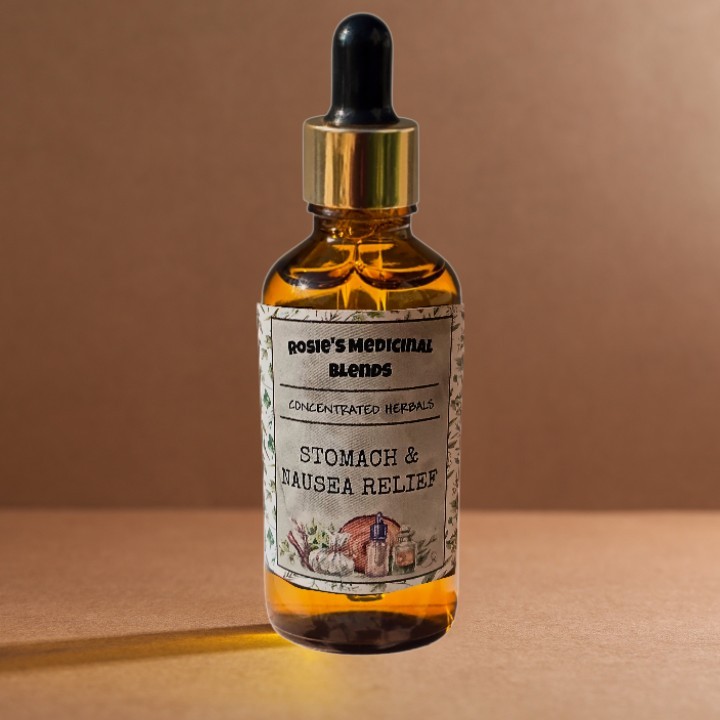 Stomach & Nausea Relief | Organic Herbal Extract Tincture | GERD | Ulcer | Gas