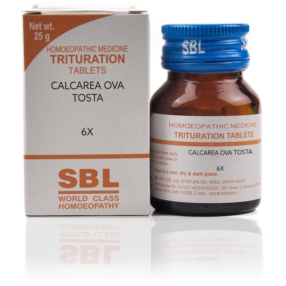 SBL Calcarea Ova Tosta Trituration Tablet 6X Free Delivery 5 to 7 days