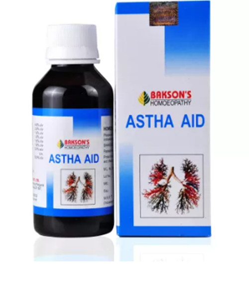 Bakson’s Homeopathic Astha Aid Syrup (115ml) Used in Wheezing, Breathlessness