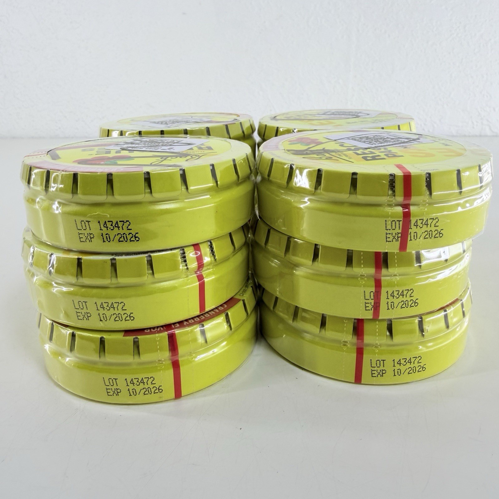 Lot of 6 – Bach RESCUE PASTILLES CRANBERRY Stress Relief, 6 pack Exp. 10/2026