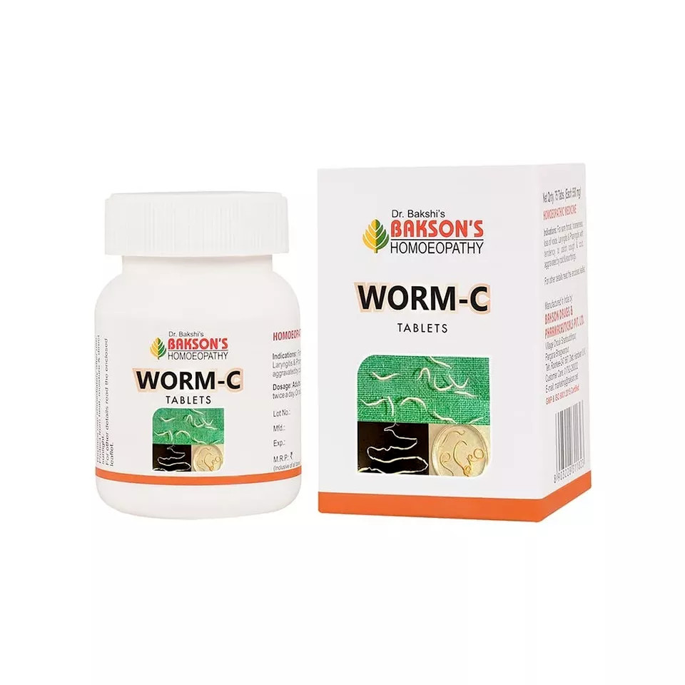 Homeopathy Worm C Tablet For Adult 40 Tablets LONG EXPIRY FREESHIP WORLDWIDE