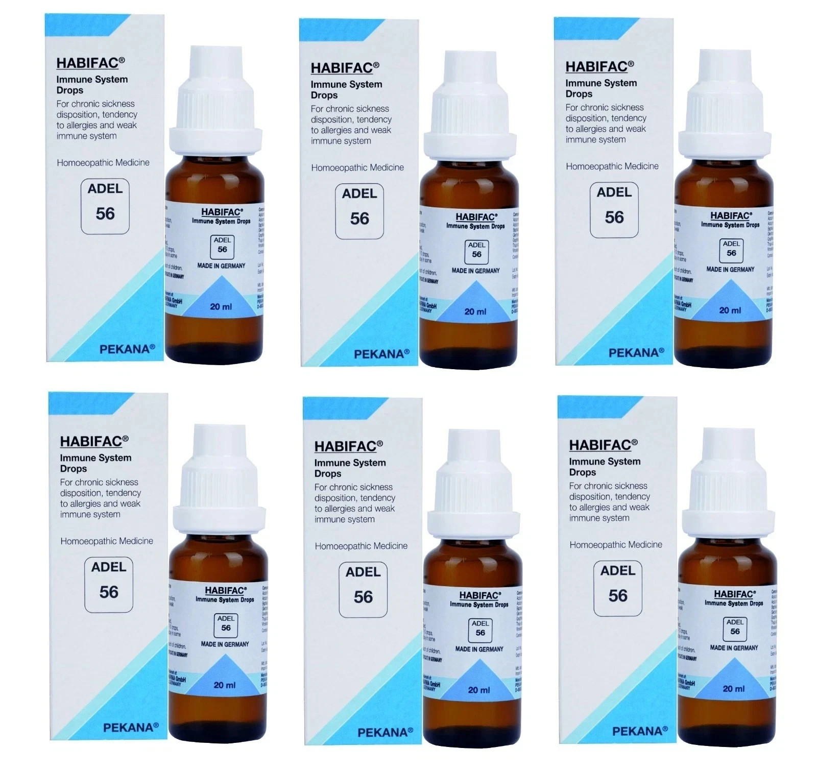 ADEL 56 Immune System Drops Pack of 6 Homeopathic Remedy for Natural Wellness