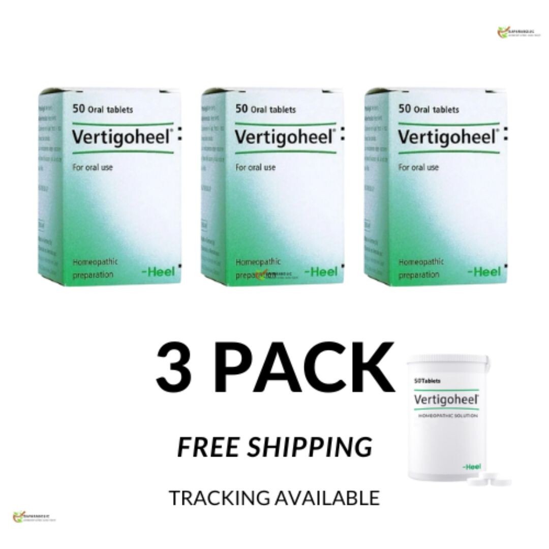 Vertigoheel HEEL 50 tablets vertigo , dizziness , tinnitus , motion 3 PACK