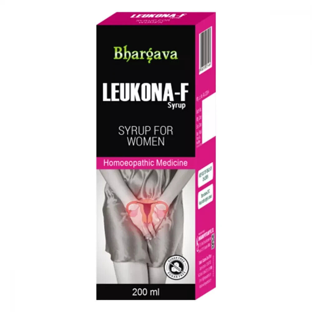 Bhargava Leukona F Syrup (200ml) Regulate Menses, Relieves pain, cramps