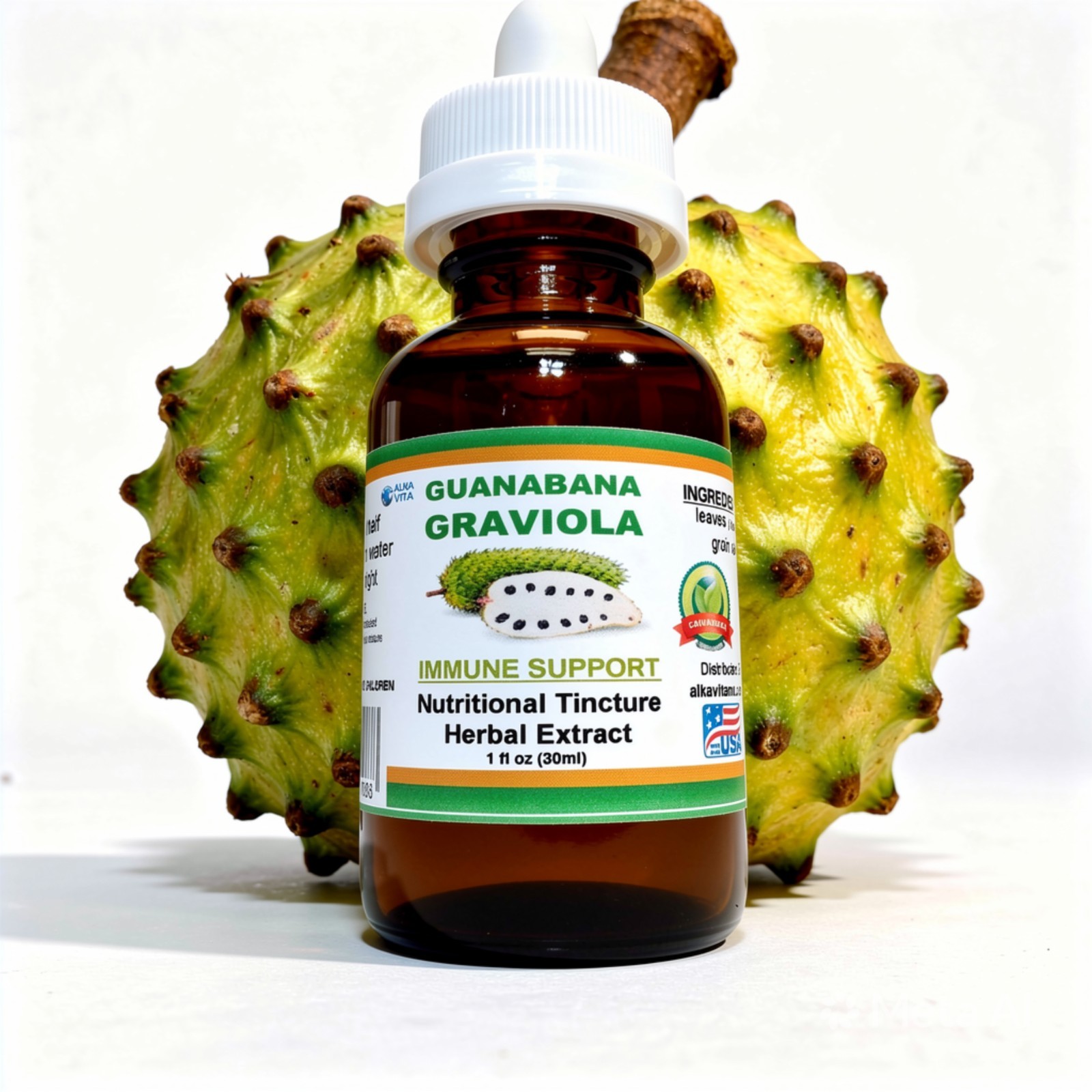 Graviola Guanabana Immune System Booster Antioxidant Herbal Drops By ALKA VITA
