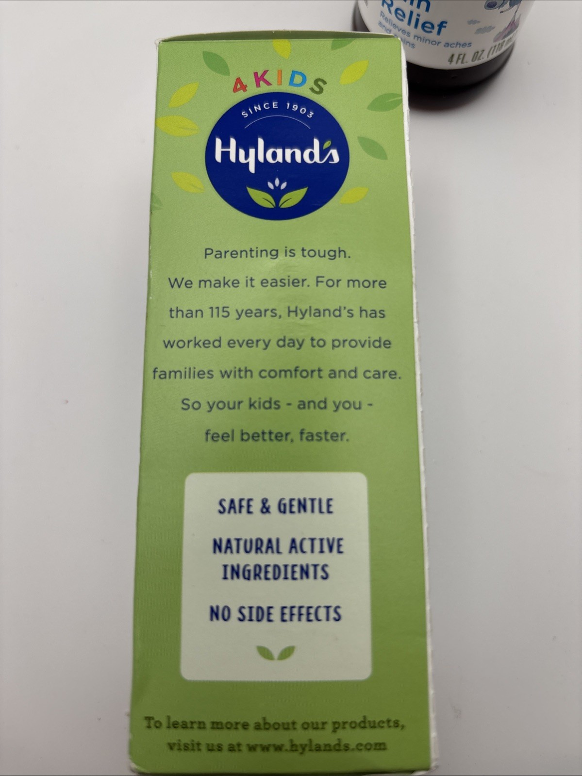 Hyland’s 4 Kids Homeopathic Pain Relief Liquid Grape Flavor 4 fl oz Discontinued