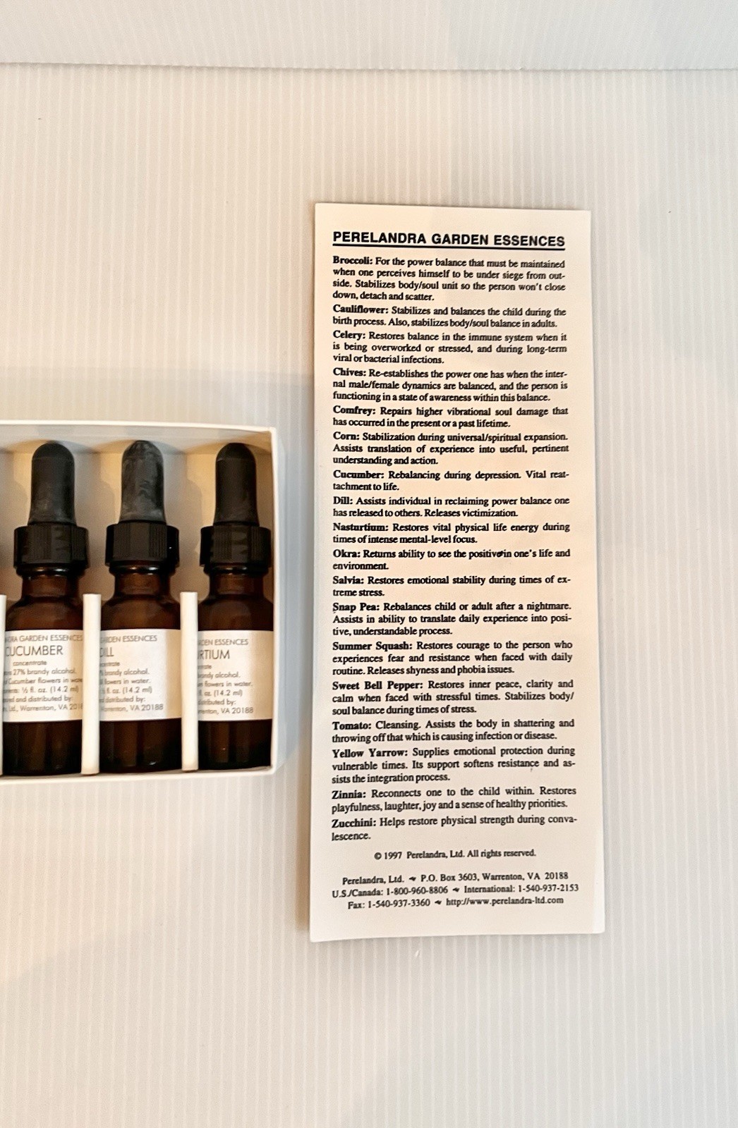 PERELANDRA GARDEN ESSENCES Flower Essence Herb Healing Nature Research 2 Boxes