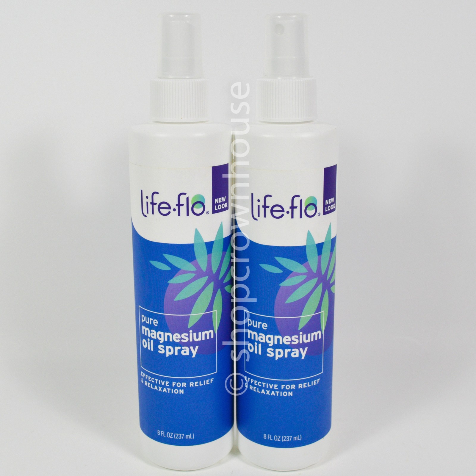2 Life Flo Pure Magnesium Oil Spray 8 fl oz for Relief & Relaxation 02/2028