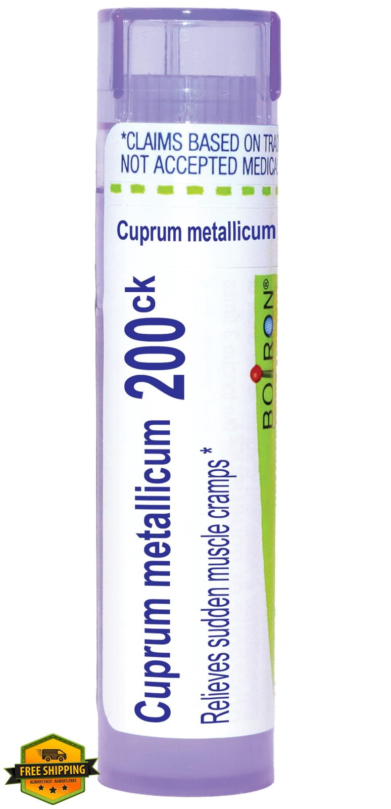 Boiron Cuprum Metallicum 200Ck Homeopathic Leg Muscle Cramp Pellets 80