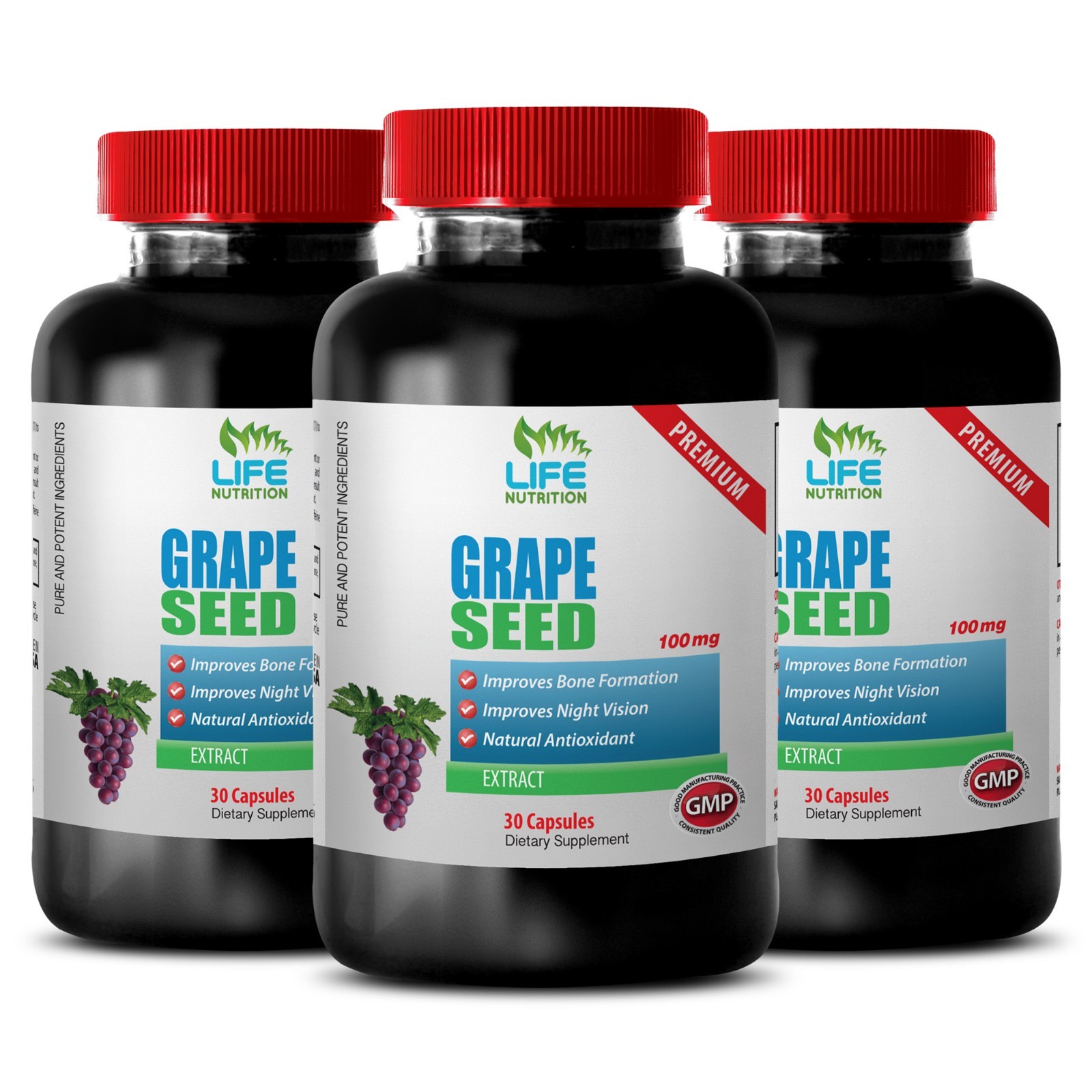 cardiovascular support – GRAPE SEED EXTRACT 150mg – powerful antioxidants 3B