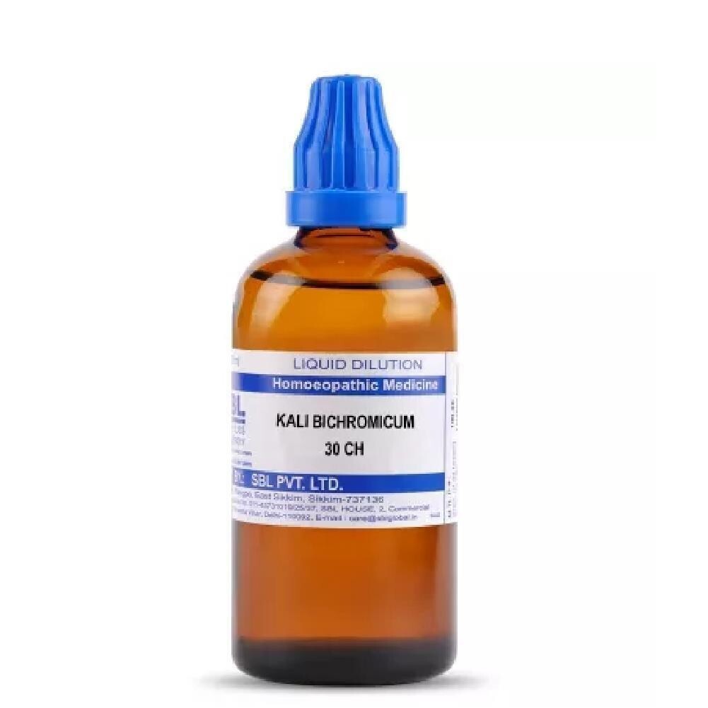SBL Homeopathic Kali Bichromicum (30 ML / 100 ML) (Select Potency)