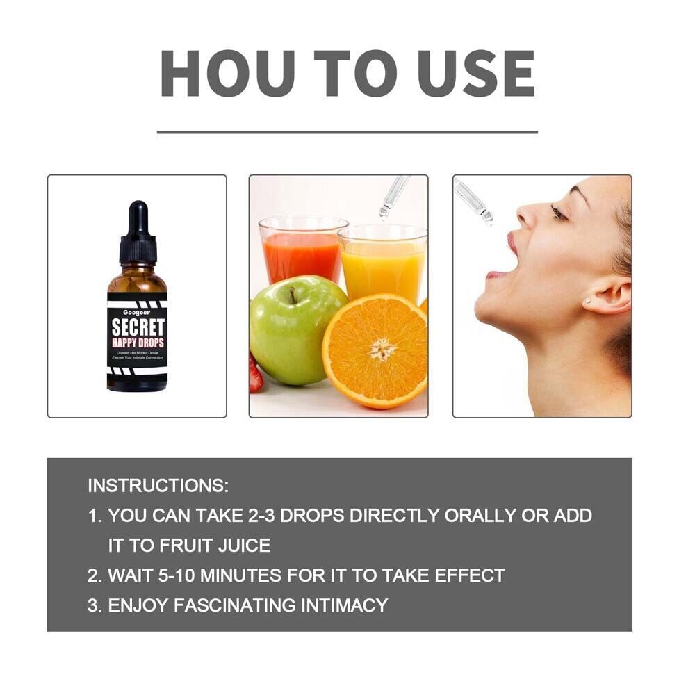 Secret Happy Happy Pleasure Peak Oral Drops Drops Hormones Drops Designed For Wo