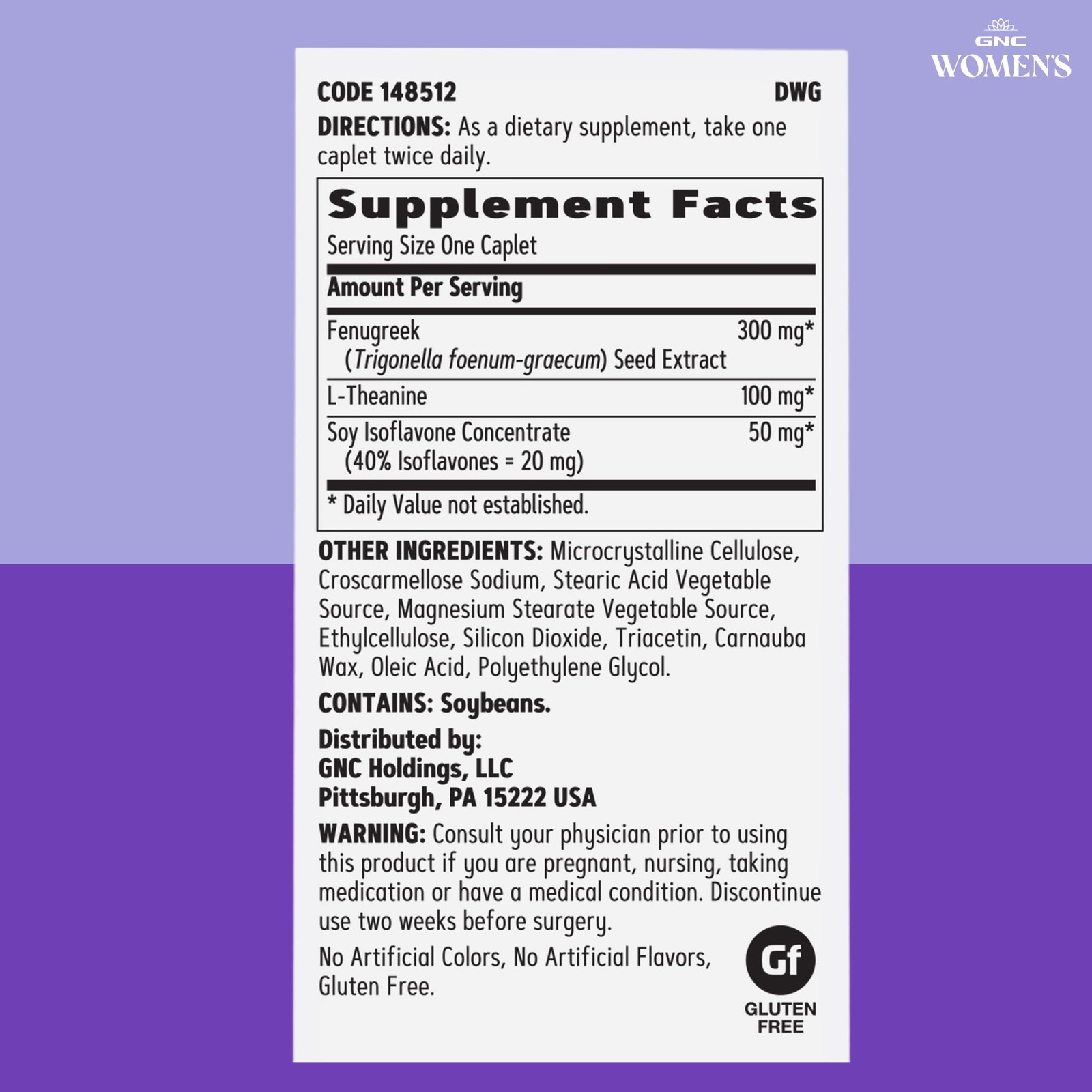 GNC Women’s Menopause Formula, 60 Caplets 60 Count (Pack of 1)