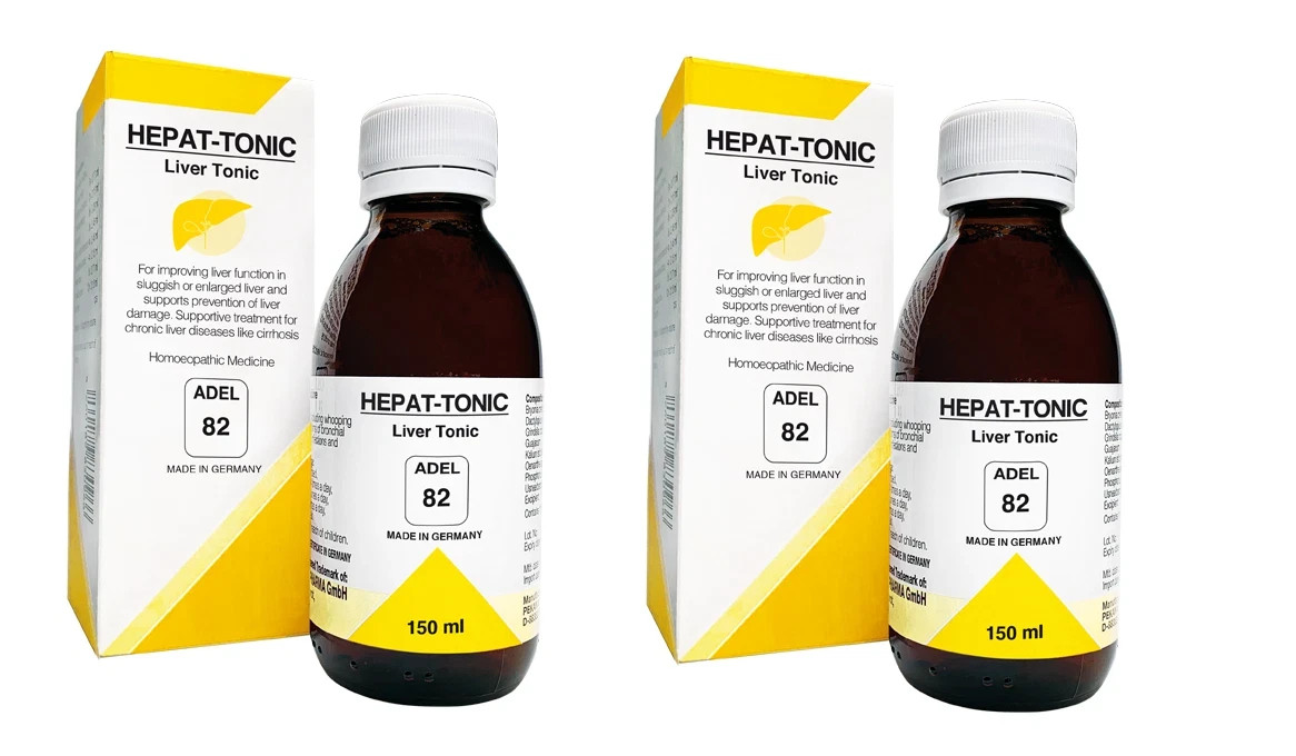 ADEL 82 Liver Tonic 150ml Pack of 2 Homeopathic Support for Digestion Care
