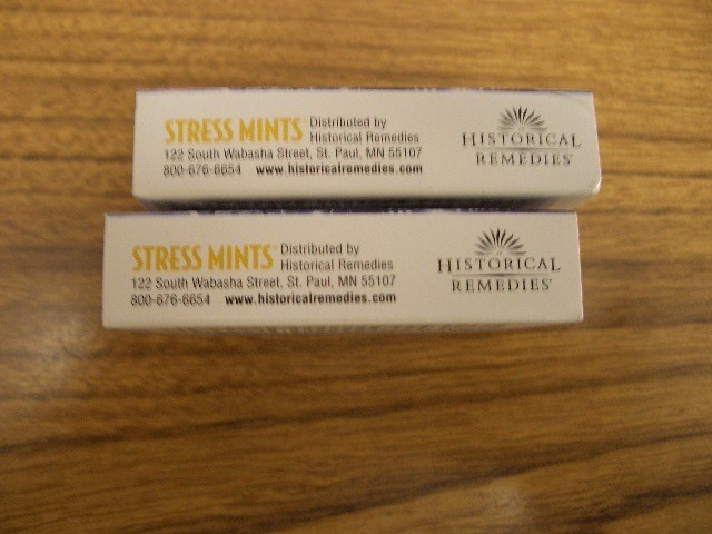 2 Boxes Historical Remedies Homeopathic Stress Mints 30 Lozenges in each