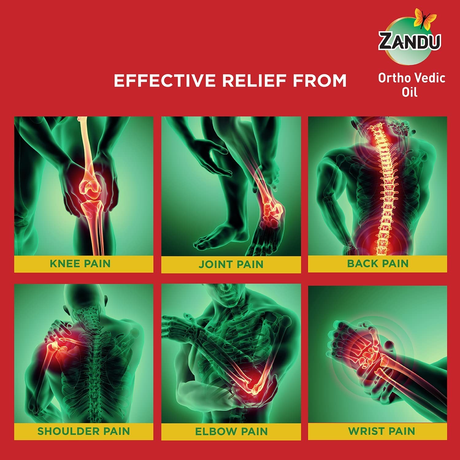 Zandu Ortho Vedic Oil – 120 ml For Knee and Joint Pain
