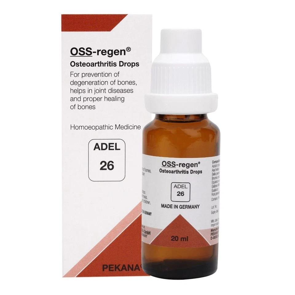 ADEL 26 Osteoarthritis Drops Pack of 6 Natural Homeopathic Remedy for Joint Care