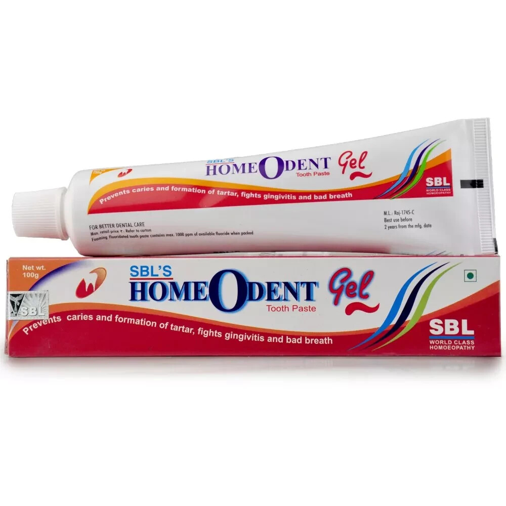 SBL Homeodent Tooth Paste Red Gel (100g) Homeopathic Free Shipping