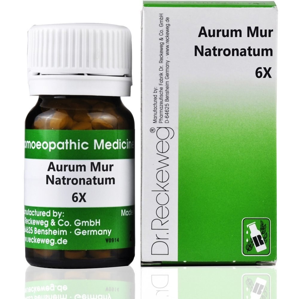 Dr. Reckeweg Aur Mur Nat Trituration Tablet 6X – FREE SHIPPING 5-7 DAYS