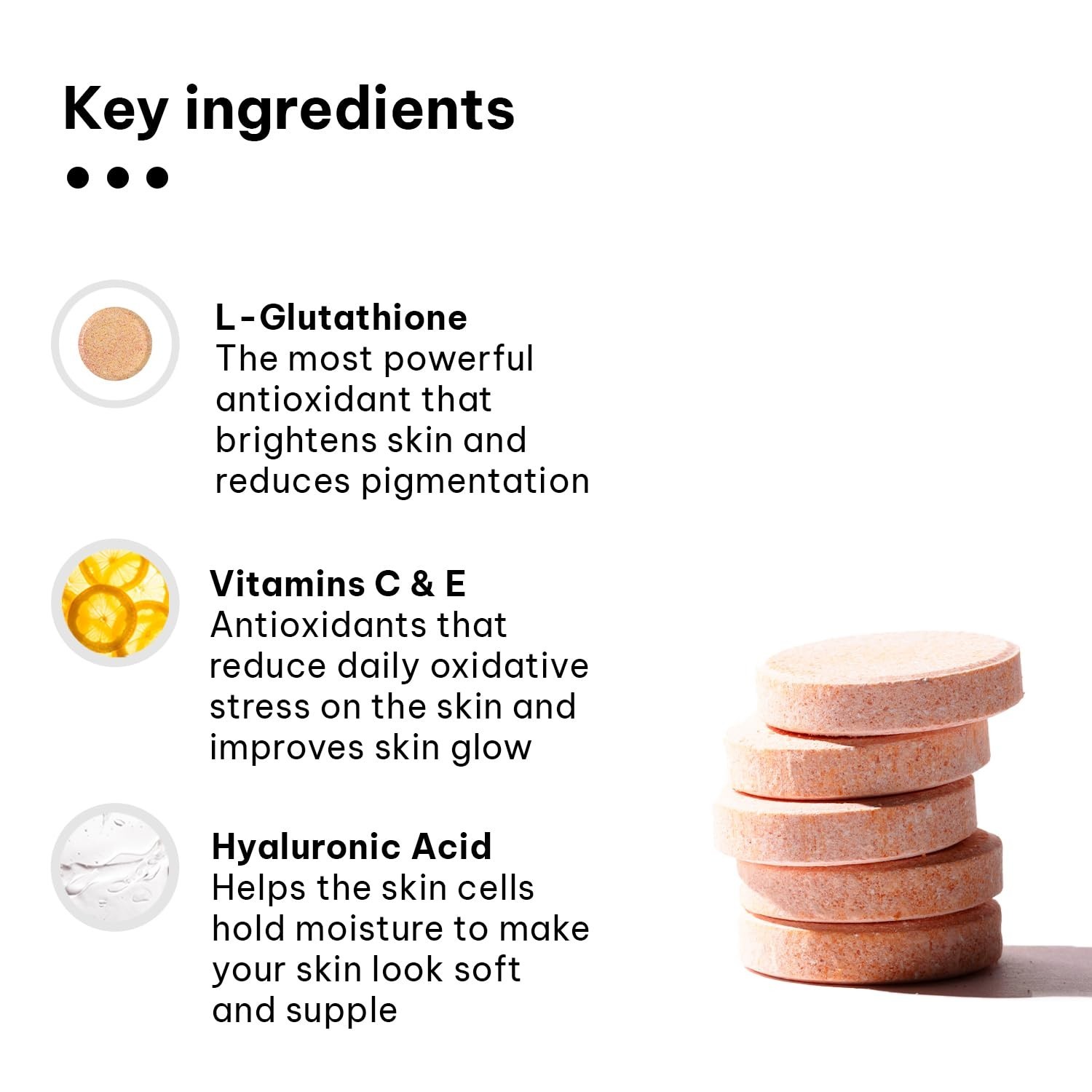 hk vitals Marine Collagen Supplement (Orange, 100g) & Glutathione Effervescent