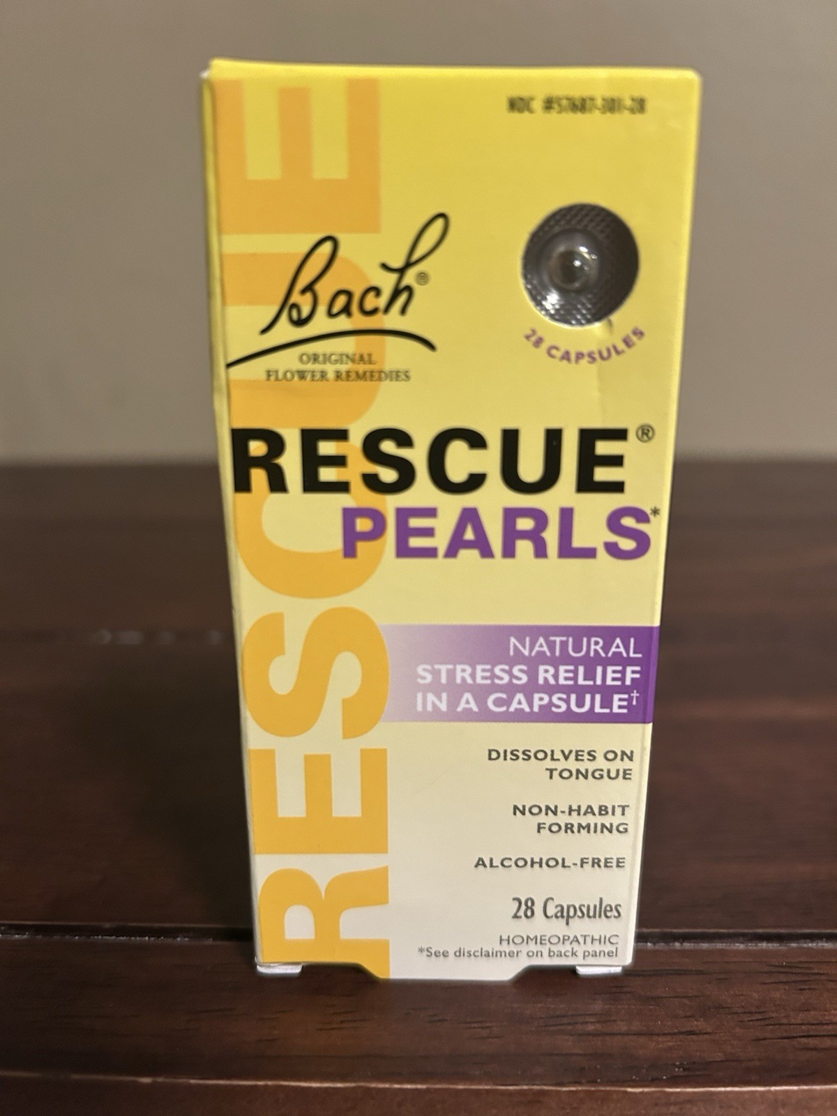 Bach RESCUE PEARLS Natural Stress Relief 28 ea, Clearance for EXP 07/2026