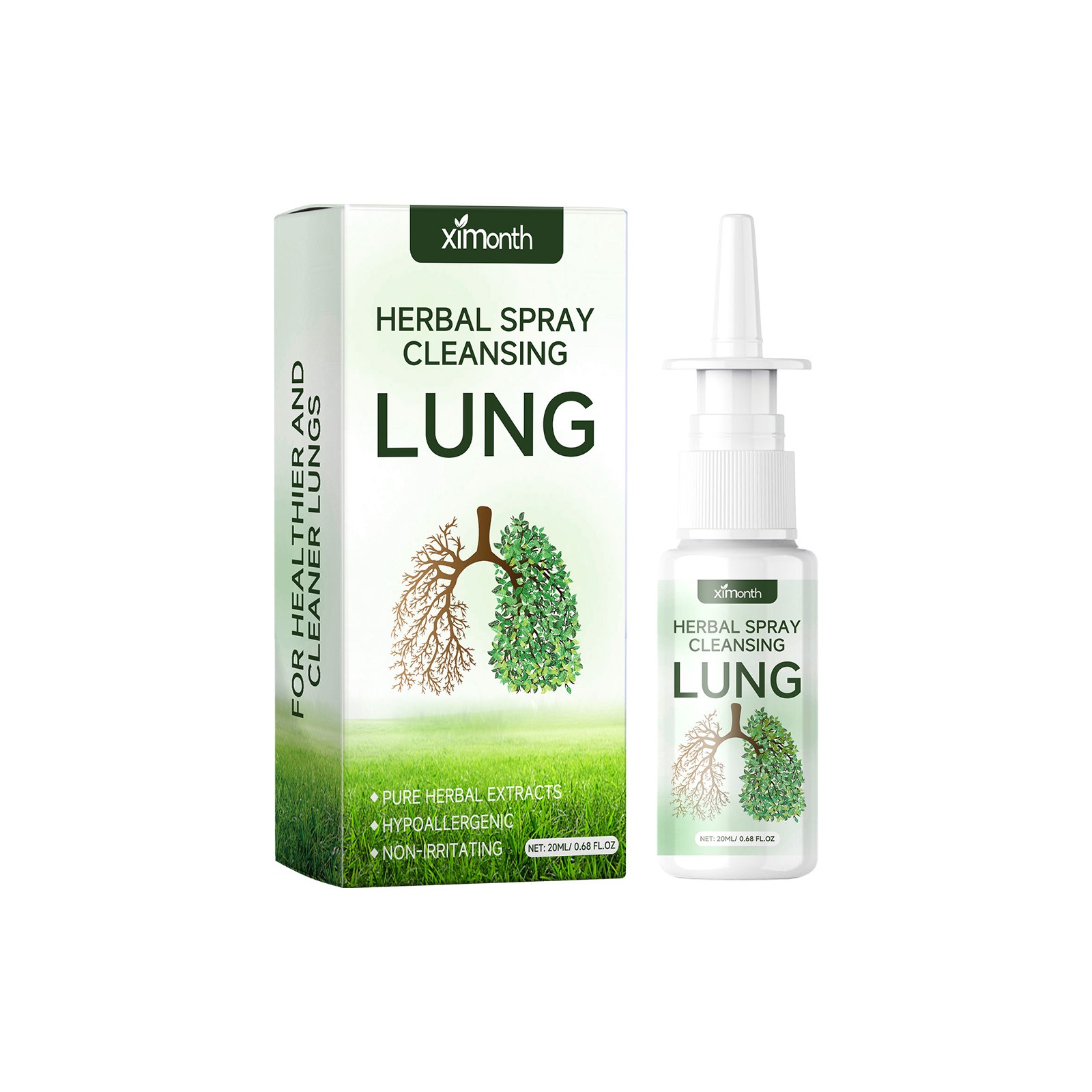 Natural Nasal Spray, Sinus & Congestion Relief, Menthol Witch Hazel