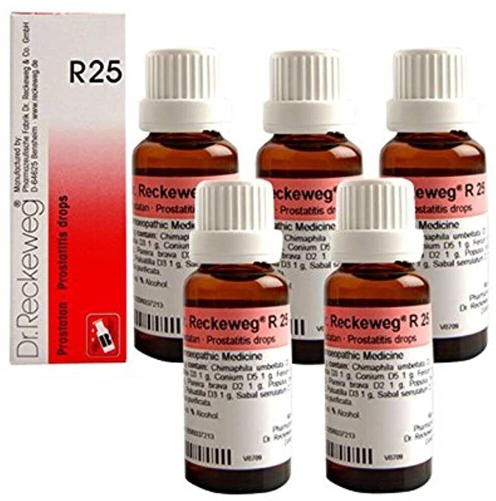 Dr Reckeweg R25 Homeopathic Liquid Drops 22ml Pack of 5 Bottles Free Ship