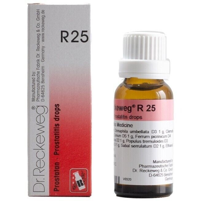 Dr. Reckeweg R25 Prostatitis Drop 22ml Improve Prostate Gland Disorders & Pain