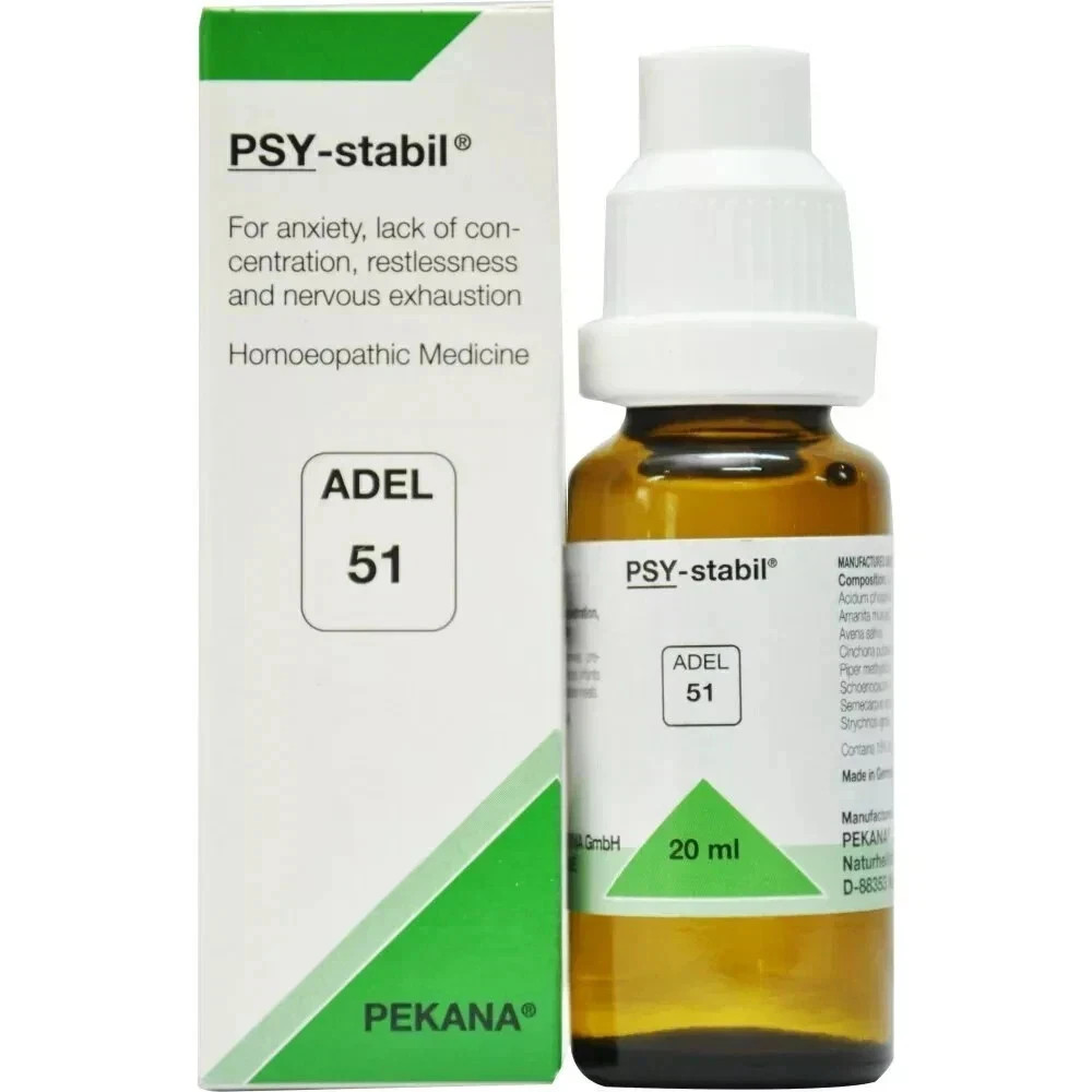 ADEL 51 Drops 20ml Pack PSY-stabil Adel PEKANA Homeopathic Drops