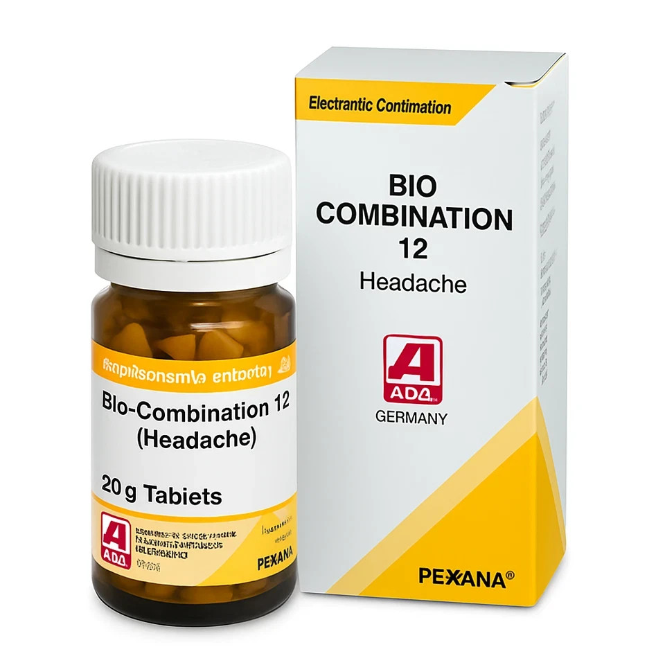 ADEL Bio-Combination 12 Headache 3×20g Tablets Natural Relief for Head Pain