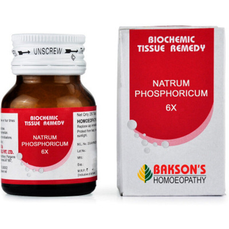 Bakson Natrum Phosphoricum 6X (25g) LONG EXPIRY WITH FREE SHIPPING