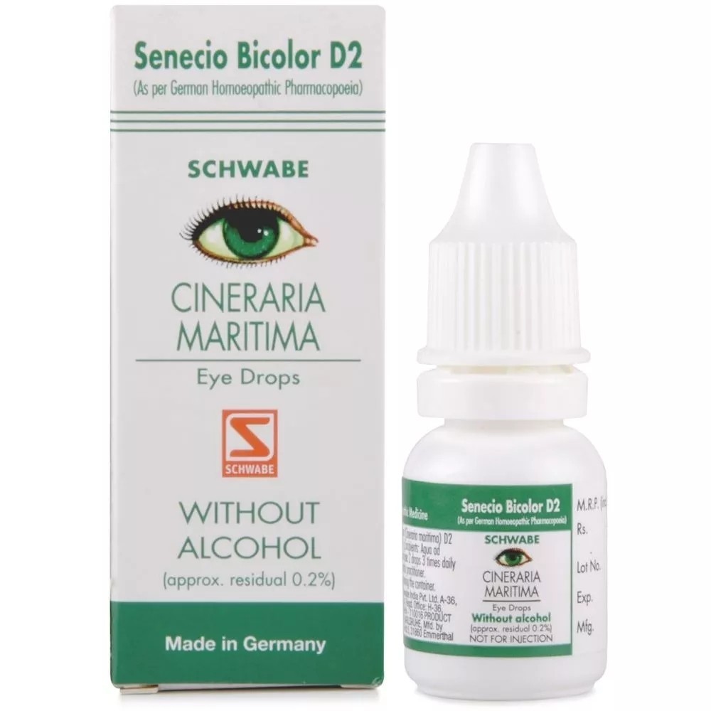 Schwabe Cineraria Without Alcohol Europe made Drop 10ml (Pack of 5) Homeopathic