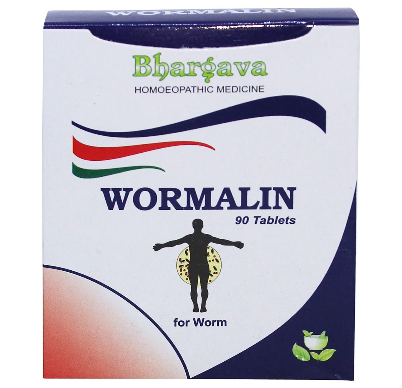 Dr. Bhargava Wormalin (90 Tabs) For Intestinal Worms ,Roundworms Hookworms