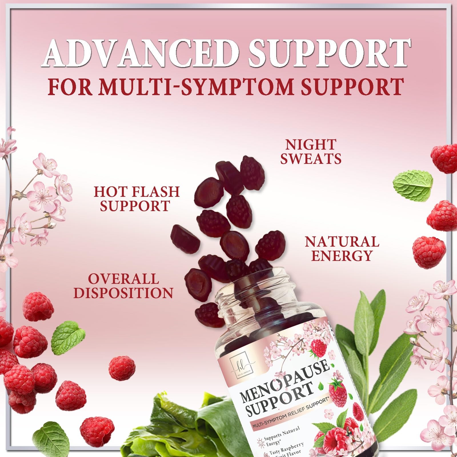 Menopause Supplement Gummies – Women’s Relief 60 Count (Pack of 1)