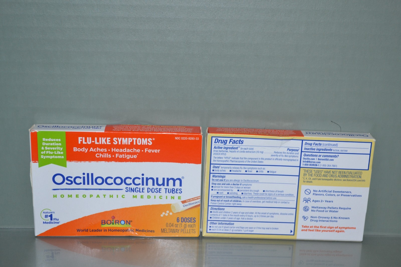 (2) Boiron Oscillococcinum Homeopathic Medicine For Flu & Cold, 6 Each,Exp 06/29