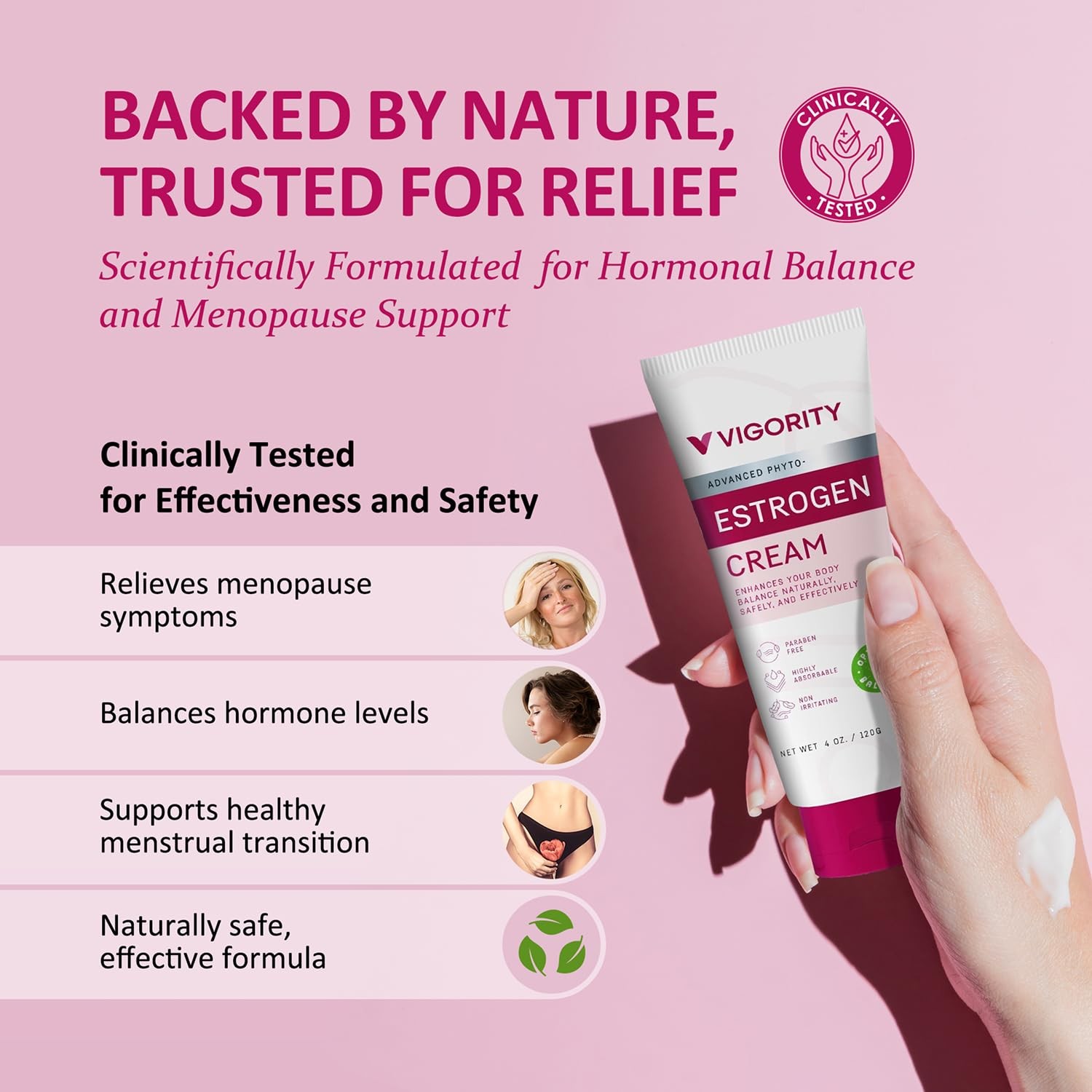 Estrogen Cream For Women, Natural 4 Ounce (Pack of 1), Multicolor