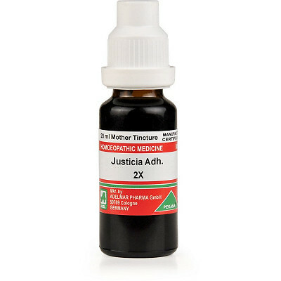 4 X Adel Pekana Justicia Adhatoda 2X (20ml) WORLD CLASS HOMEOPATHY