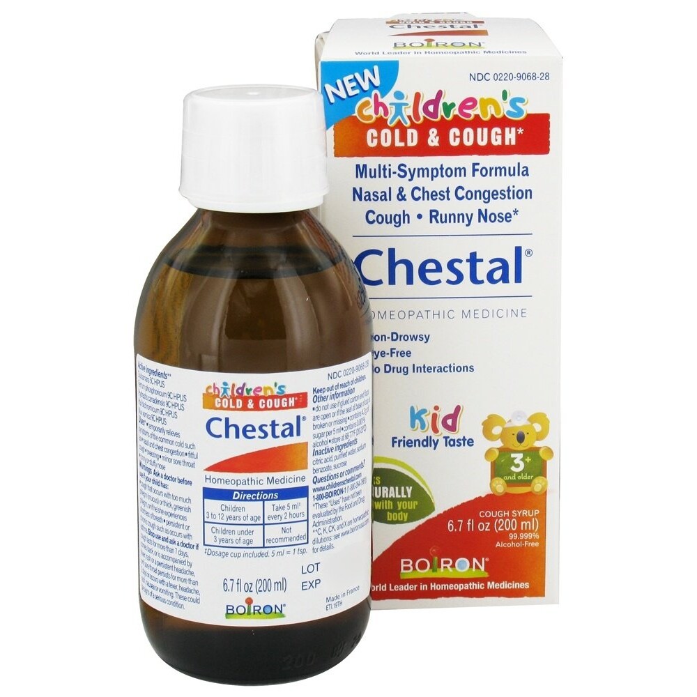 Boiron Chestal Cold & Cough For Children, 6.7 Ounces