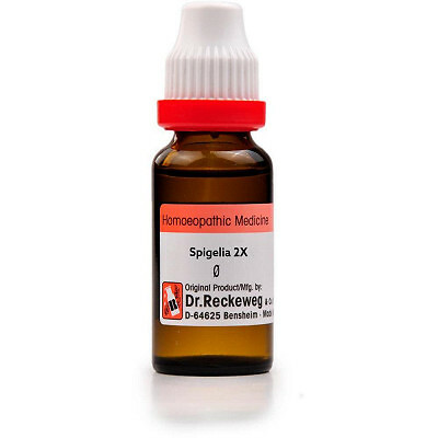 2 X Dr. Reckeweg Spigelia 1X (Q) (20ml) + FREE DELIVERY USA