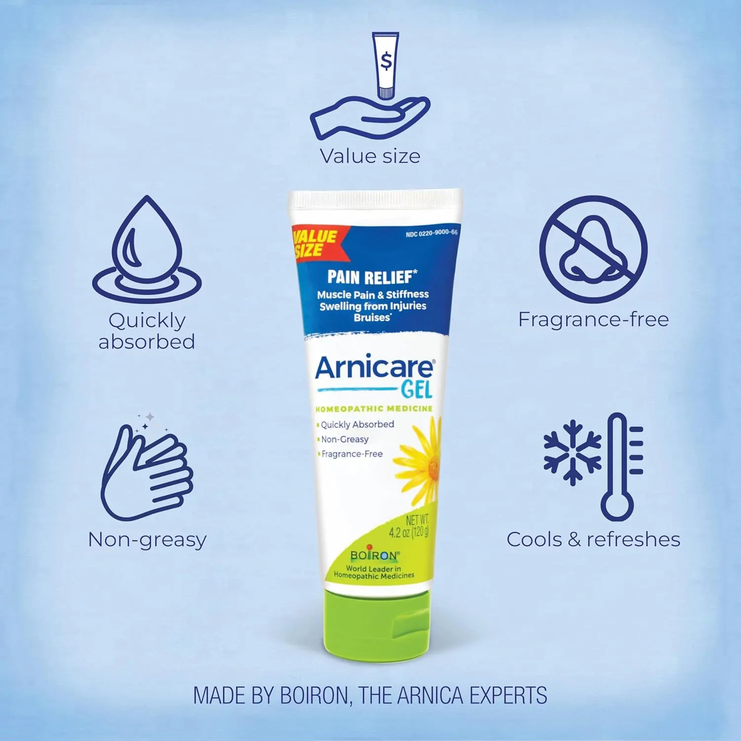 Boiron Arnicare Gel Pain Relief, 4.1 Ounces
